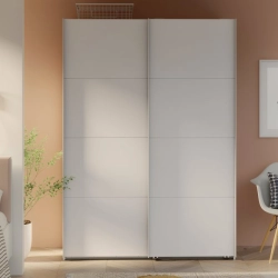 Szafa przesuwna na ubrania 150 cm  Kolor Biały